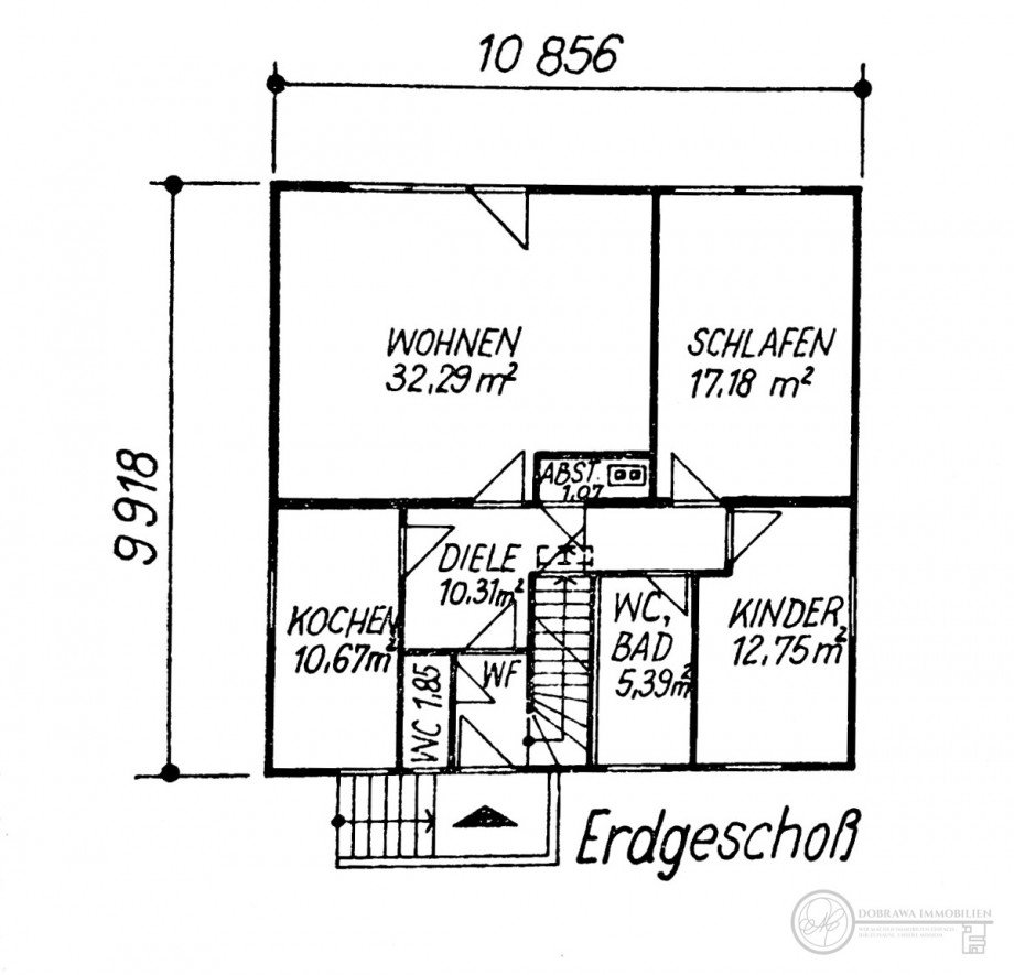 Grundriss Erdgeschoss Einfamilienhaus Teupitz