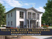 Titelbild Exklusives Wassergrundst�ck mit projektiertem Einfamilienhaus