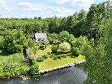 Drohnenaufnahme Gro�z�giges Wassergrundst�ck im Herzen des Spreewalds zum Kauf