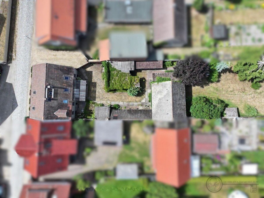 Drohnenansicht Haus I Einfamilienhaus L�bben (Spreewald)