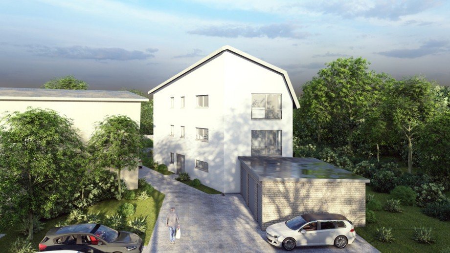 Gartenansicht Dachgeschosswohnung Niederlehme