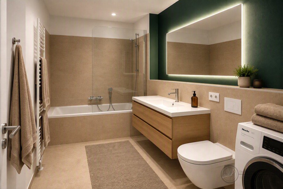 Badezimmer KI Etagenwohnung Berlin
