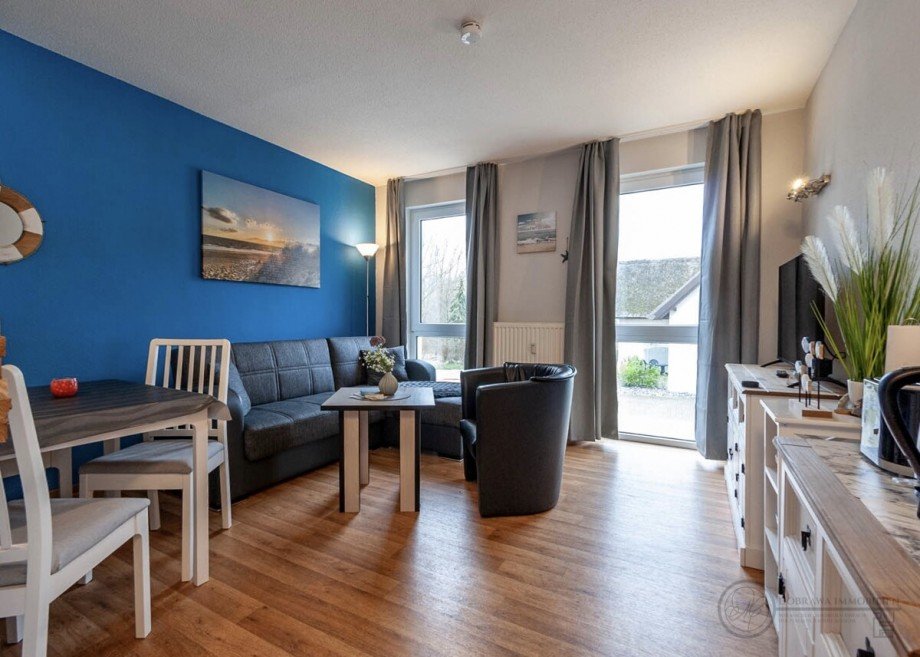 Wohnzimmer Etagenwohnung Middelhagen / Lobbe