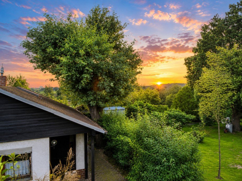 Sonnenuntergang Freizeitgrundst�ck Mittenwalde