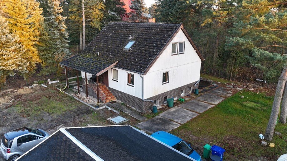 Blick mit Garten Einfamilienhaus Teupitz