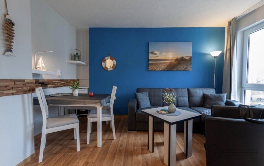 Wohnzimmer Etagenwohnung Middelhagen / Lobbe