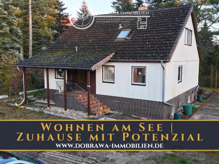  Teupitz Einfamilienhaus Wohnen �ber dem See: Charmantes Einfamilienhaus mit gro�em GS in idyllischer Hanglage von Teupitz