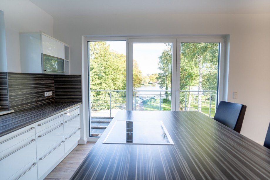 K�che mit Ausblick Penthousewohnung Zeuthen