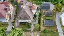 Drohnenansicht Historisches Mehrfamilienhaus am Naturschutzgebiet , Wohnen, Vermieten und Entwickeln in Strausberg