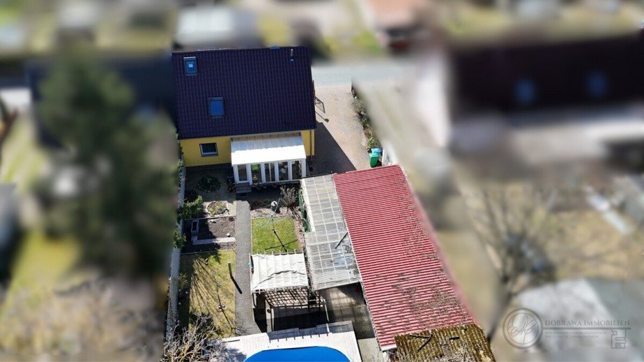 Vogelperspektive 2 Reiheneckhaus Zossen / W�nsdorf