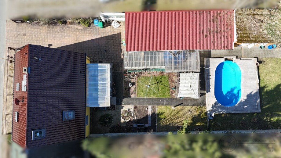 Vogelperspektive 1 Reiheneckhaus Zossen / W�nsdorf