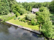 Drohnenaufnahme Gro�z�giges Wassergrundst�ck im Herzen des Spreewalds zum Kauf