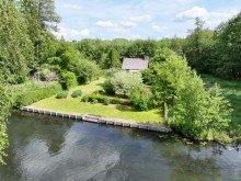 Drohnenaufnahme Gro�z�giges Wassergrundst�ck im Herzen des Spreewalds zum Kauf