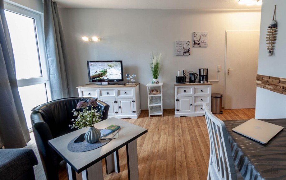 Wohnzimmer Etagenwohnung Middelhagen / Lobbe