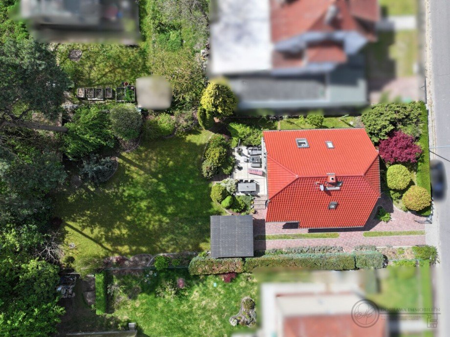Vogelperspektive Einfamilienhaus Wildau