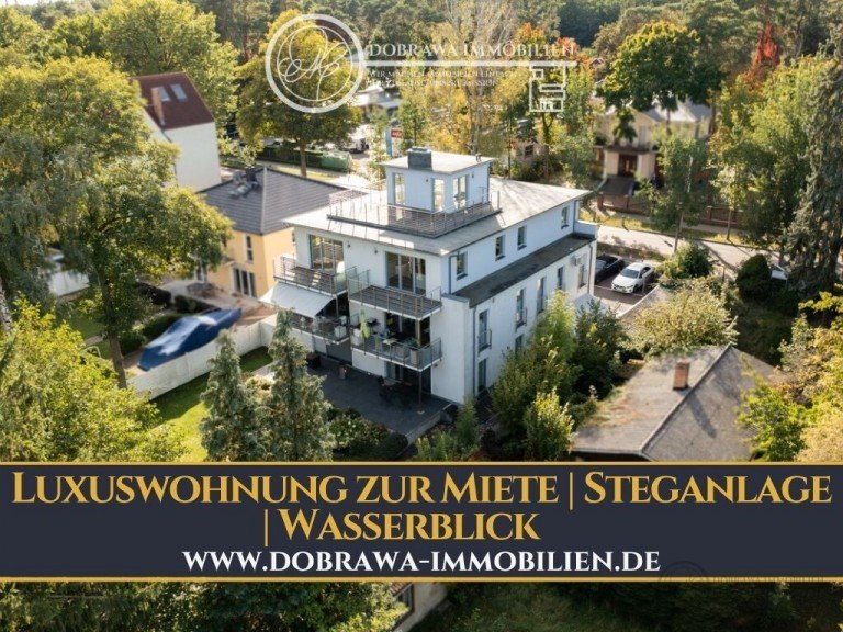 Tietelbild Zeuthen Erdgeschosswohnung Luxus Wohnung mit Wassserzugang und Steganlage