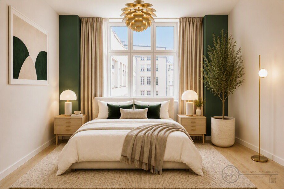 Schlafzimmer KI Etagenwohnung Berlin