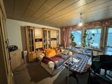 Wohnzimmer UG Wohnen �ber dem See: Charmantes Einfamilienhaus mit gro�em GS in idyllischer Hanglage von Teupitz