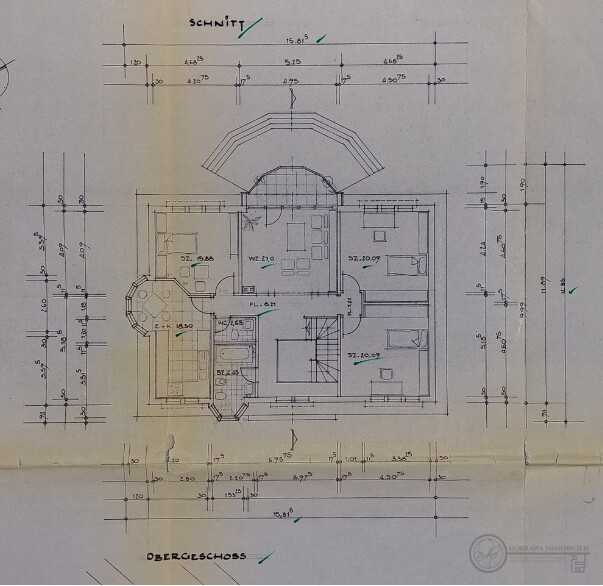 Grundriss - OG Villa Berlin