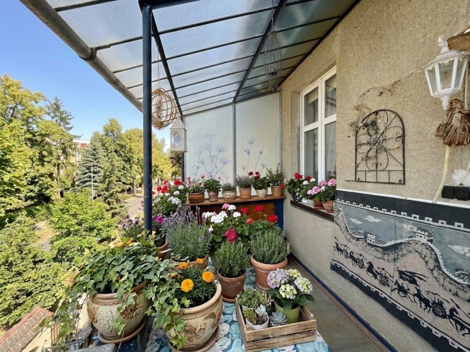 Balkon vorn Haus Strausberg