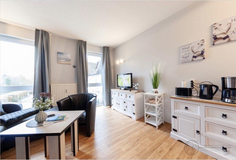 Wohnzimmer Etagenwohnung Middelhagen / Lobbe