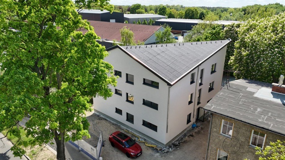 Luftaufnahme Stra�enansicht Dachgeschosswohnung Niederlehme
