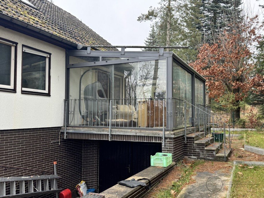 Sicht Wintergarten Einfamilienhaus Teupitz